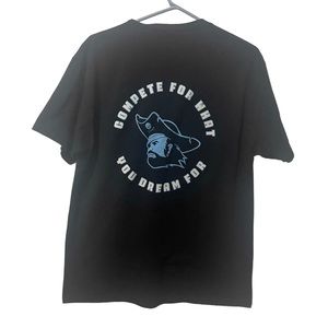 Jerzees Shirt Men Large Black Riverside Pirate‎ Athletic Lightweight Casual Tee